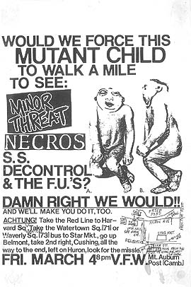 Minor Threat Flier